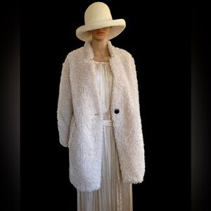 ZARA Furry Coat Size M